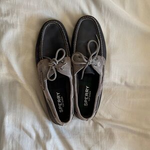 Sperry Men's Black and Gray Boat Shoes size 11 M